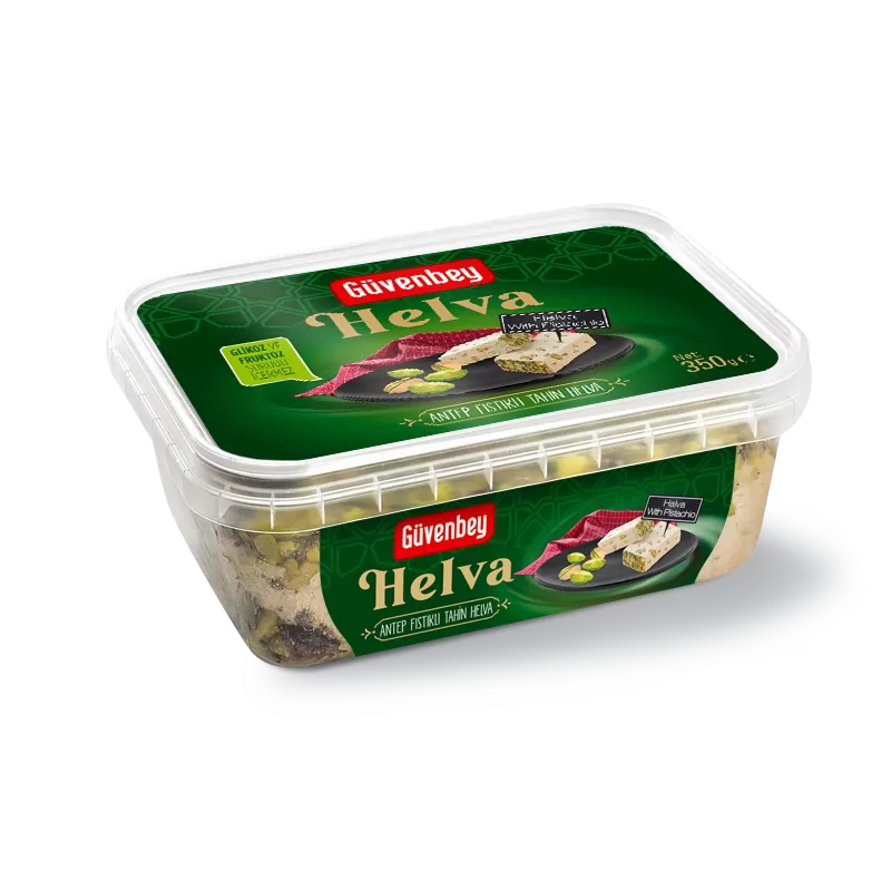 GUVENBEY Antep Fıstığı Tahin Helva 350g Kase