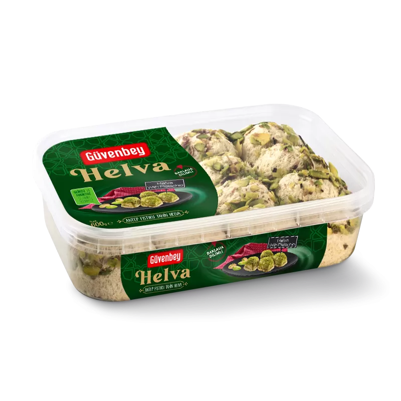 GUVENBEY Antep Fıstığı Tahin Helva 600g Kase